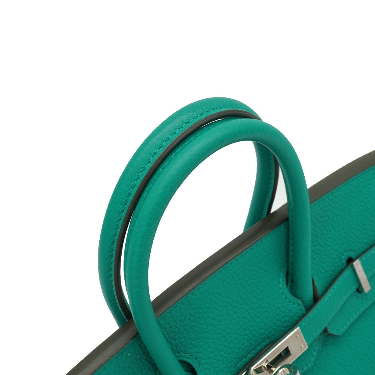 Second hand Hermes Birkin 25 Togo Leather Top-handle Bag Green - Tabita Bags