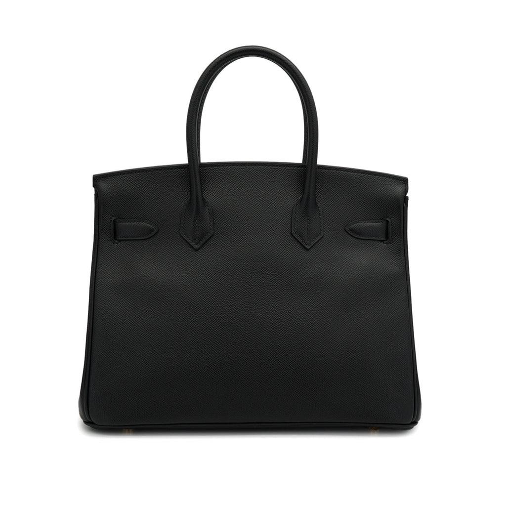 Second hand Hermes Birkin 30 Epsom Leather Top-handle Bag Black - Tabita Bags