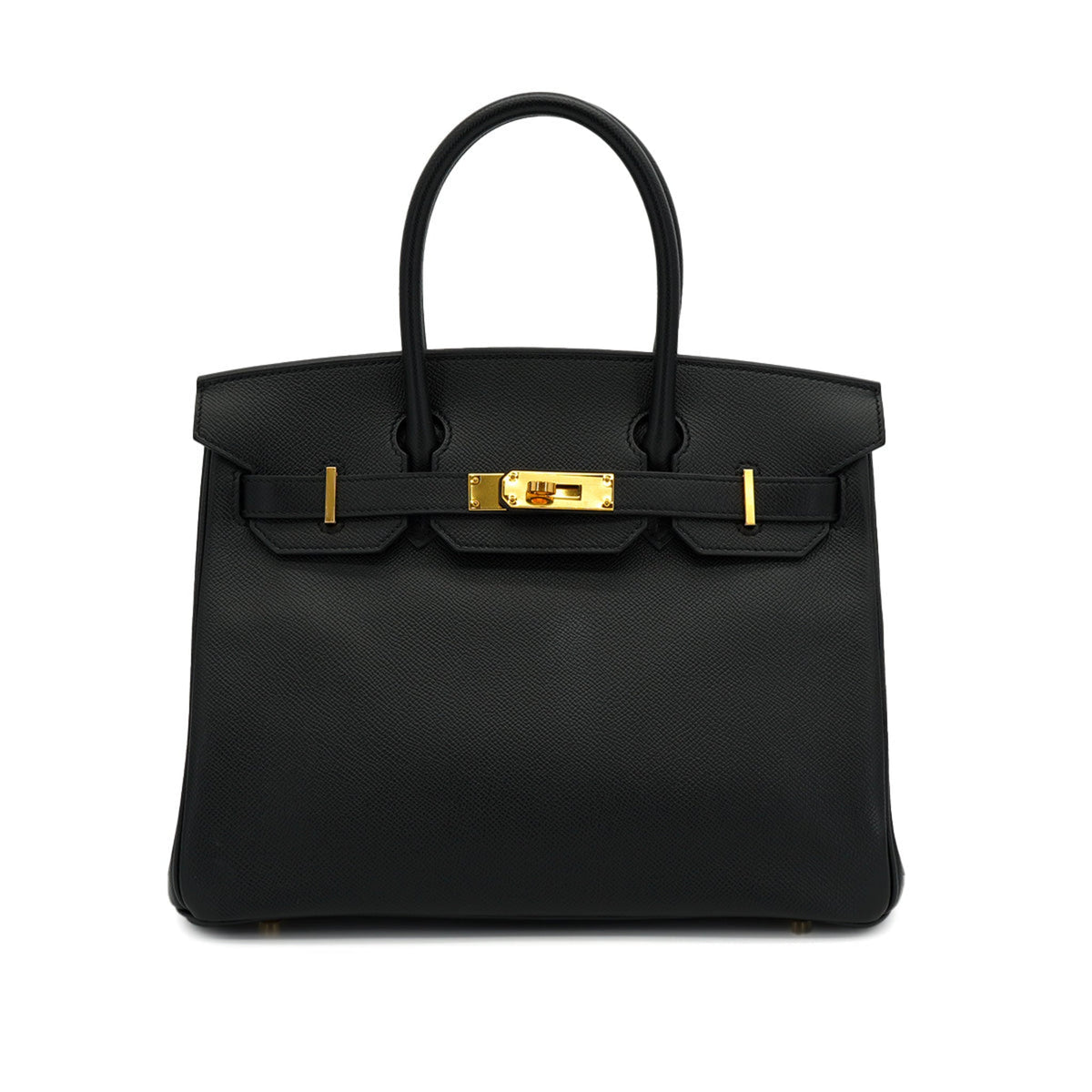 Second hand Hermes Birkin 30 Epsom Leather Top-handle Bag Black - Tabita Bags