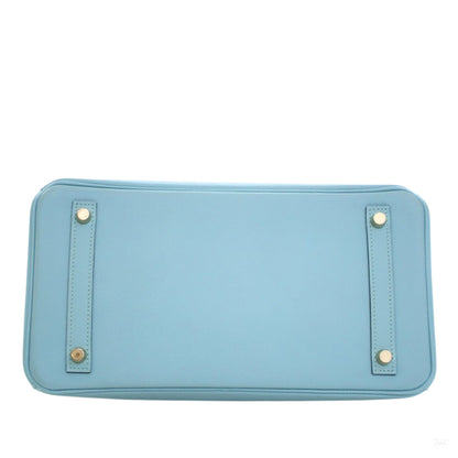 Second hand Hermes Birkin 30 Epsom Leather Top - handle Bag Bleu Atoll - Tabita Bags