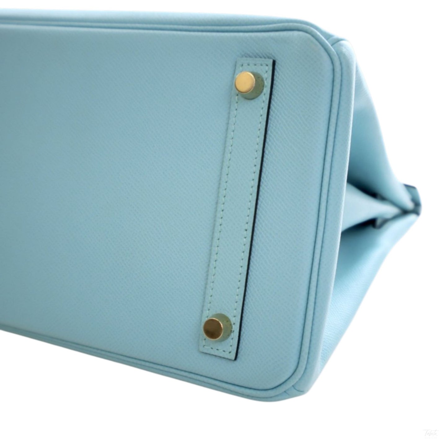 Second hand Hermes Birkin 30 Epsom Leather Top - handle Bag Bleu Atoll - Tabita Bags