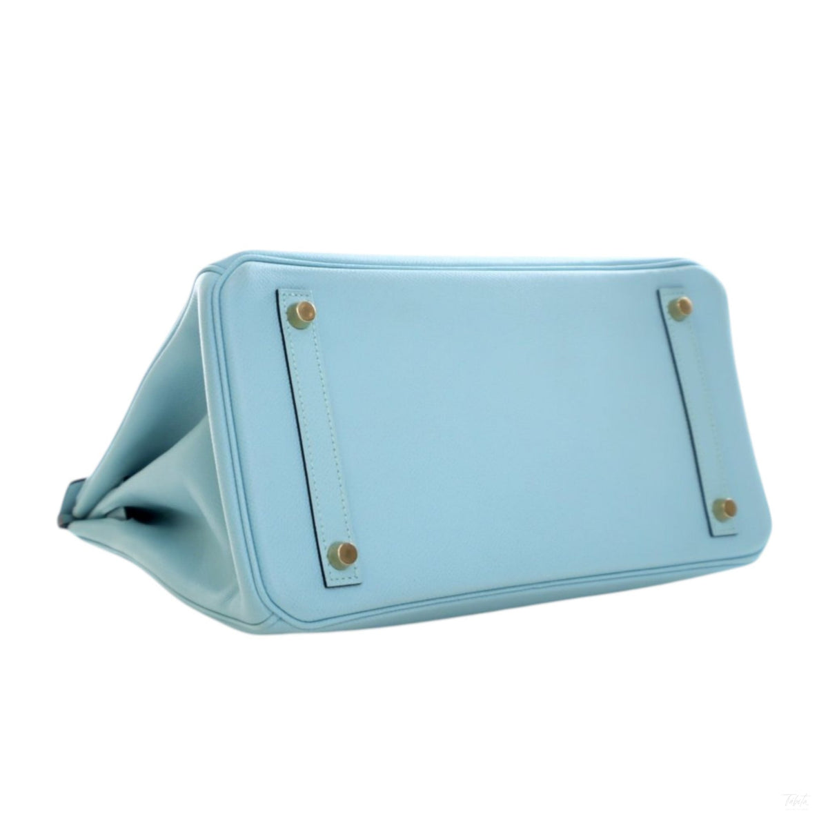 Second hand Hermes Birkin 30 Epsom Leather Top - handle Bag Bleu Atoll - Tabita Bags
