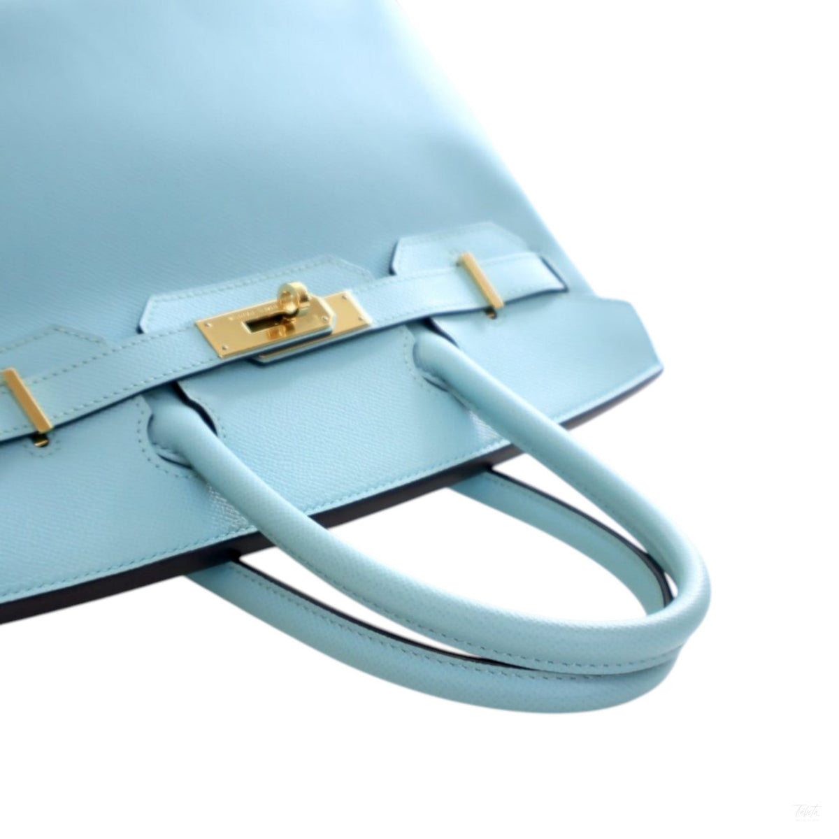 Second hand Hermes Birkin 30 Epsom Leather Top - handle Bag Bleu Atoll - Tabita Bags
