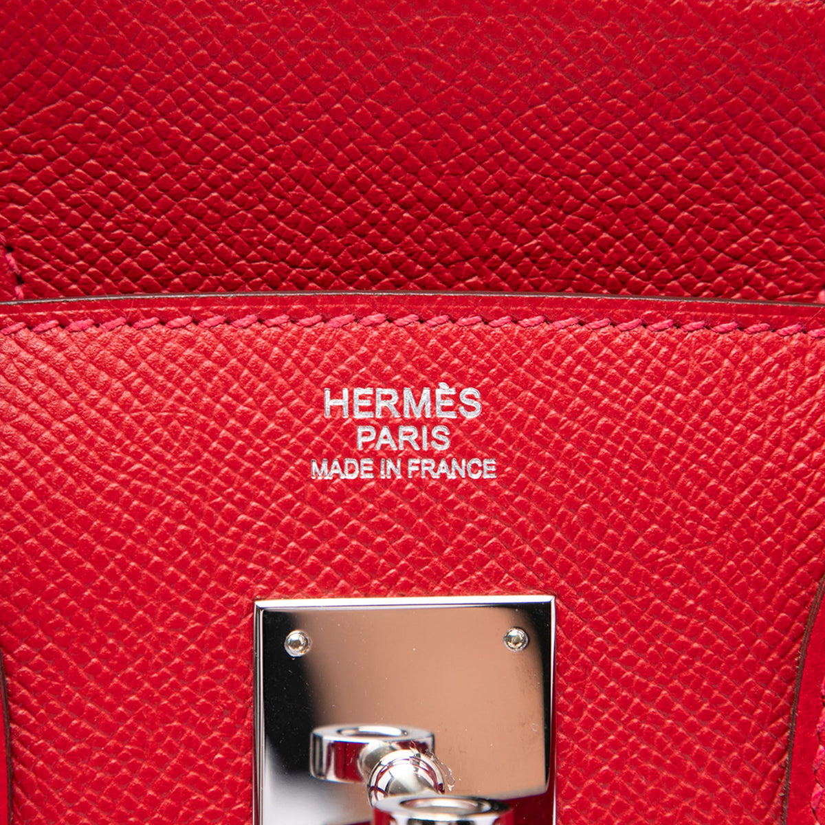 Second hand Hermes Birkin 30 Epsom Leather Top-handle Bag Red - Tabita Bags