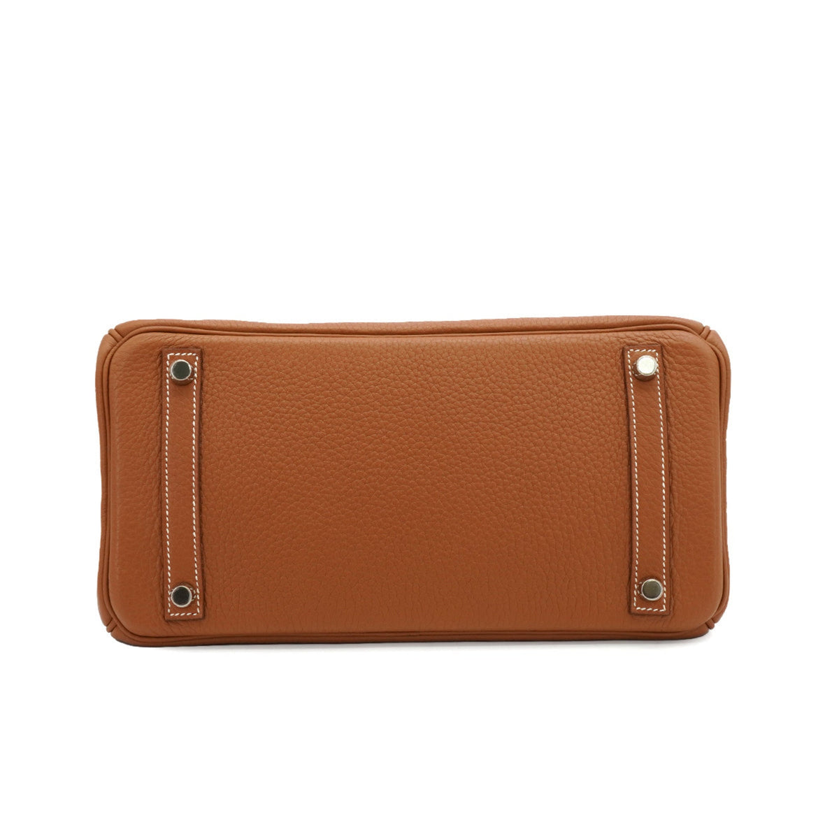 Second hand Hermes Birkin 30 Taurillon Clemence Leather Top-handle Bag Gold - Tabita Bags