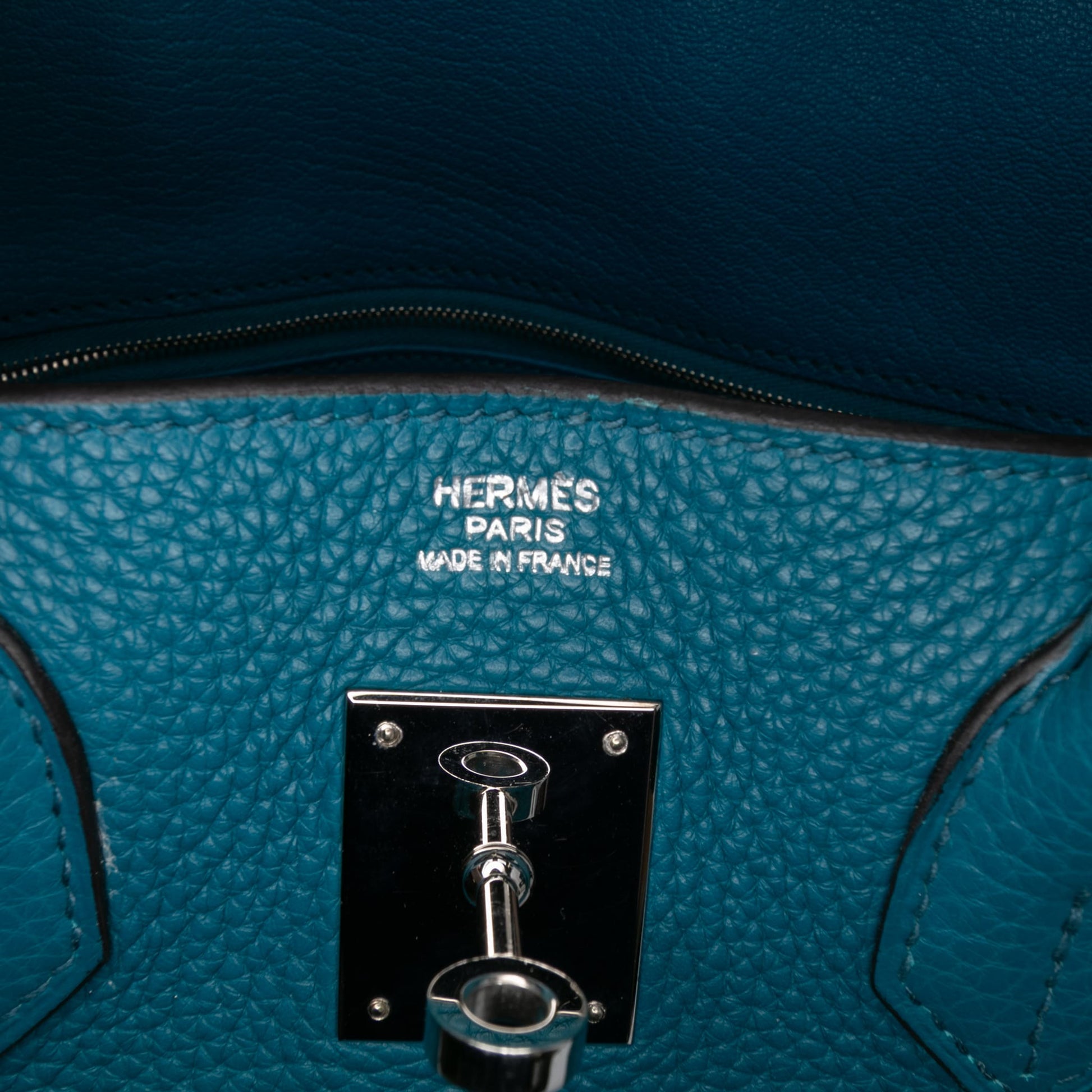 Second hand Hermes Birkin 30 Togo Leather Top - handle Bag Cobalt - Tabita Bags