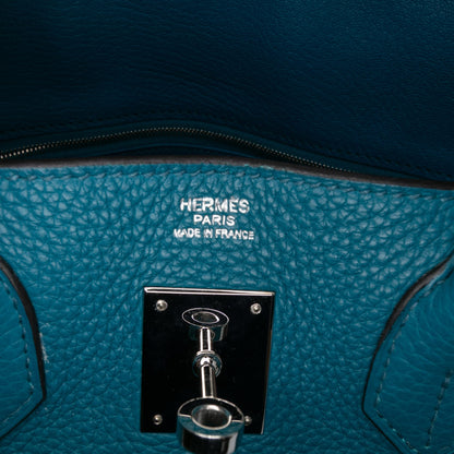 Second hand Hermes Birkin 30 Togo Leather Top - handle Bag Cobalt - Tabita Bags