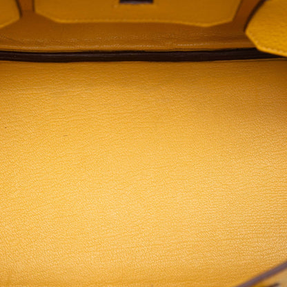 Second hand Hermes Birkin 30 Togo Leather Top - Handle Bag Jaune de Naples - Tabita Bags