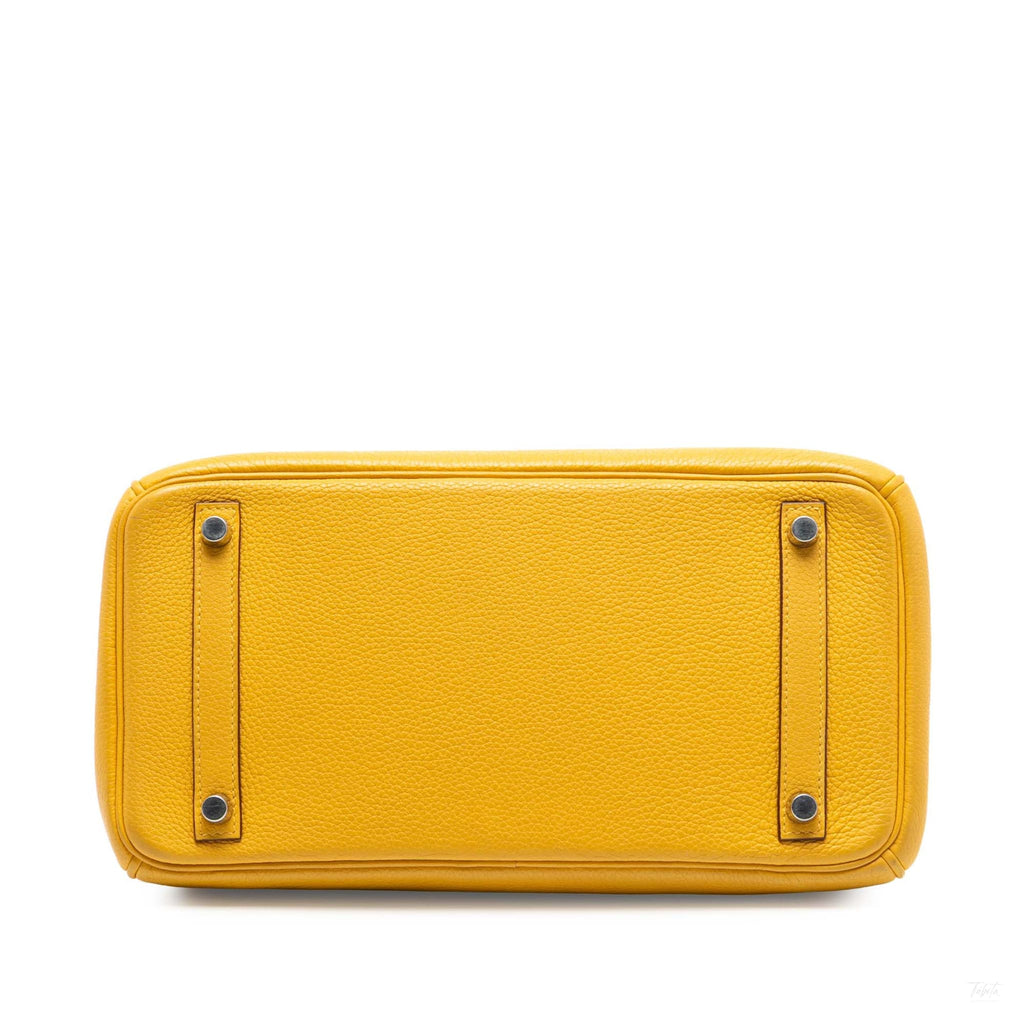 Second hand Hermes Birkin 30 Togo Leather Top - Handle Bag Jaune de Naples - Tabita Bags