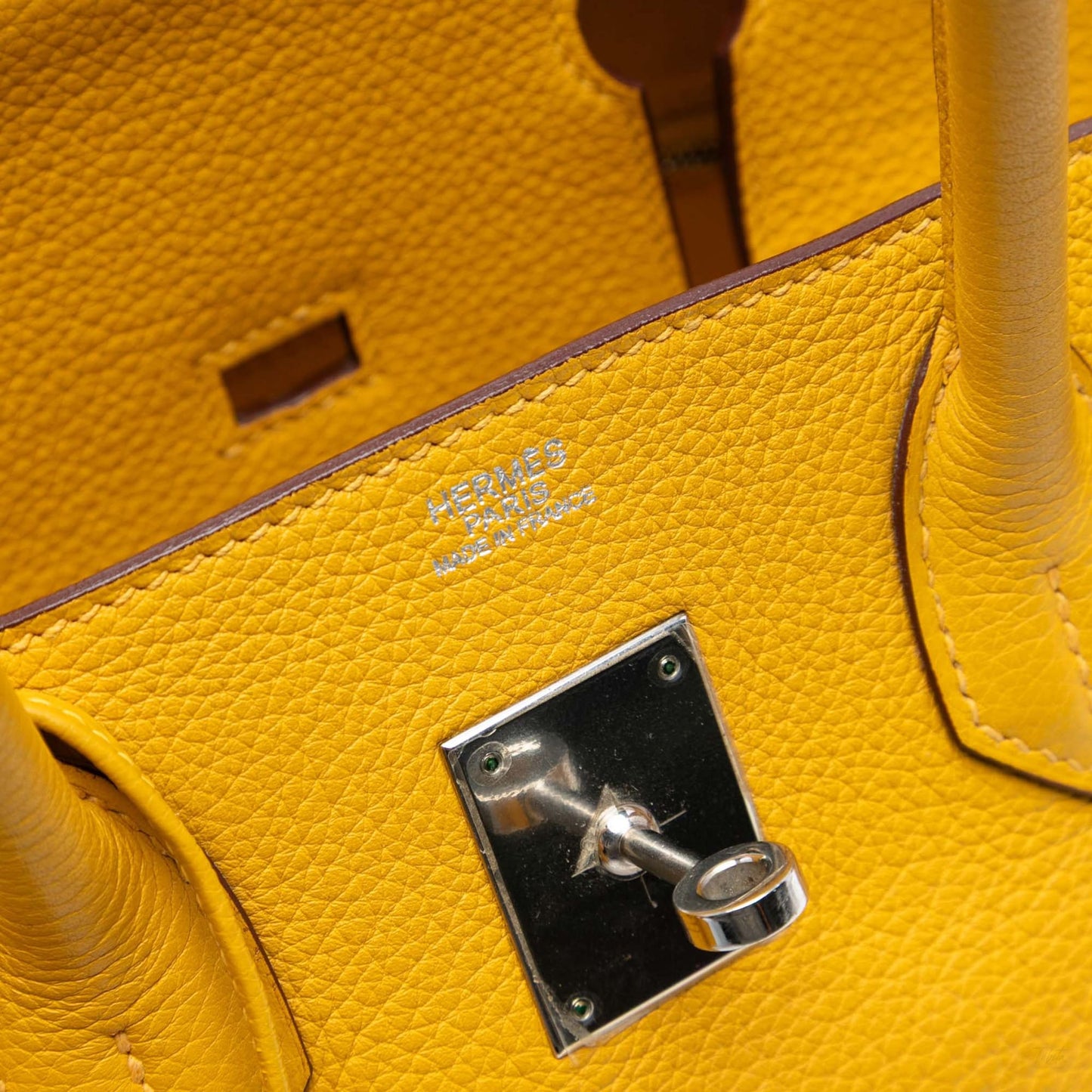 Second hand Hermes Birkin 30 Togo Leather Top - Handle Bag Jaune de Naples - Tabita Bags