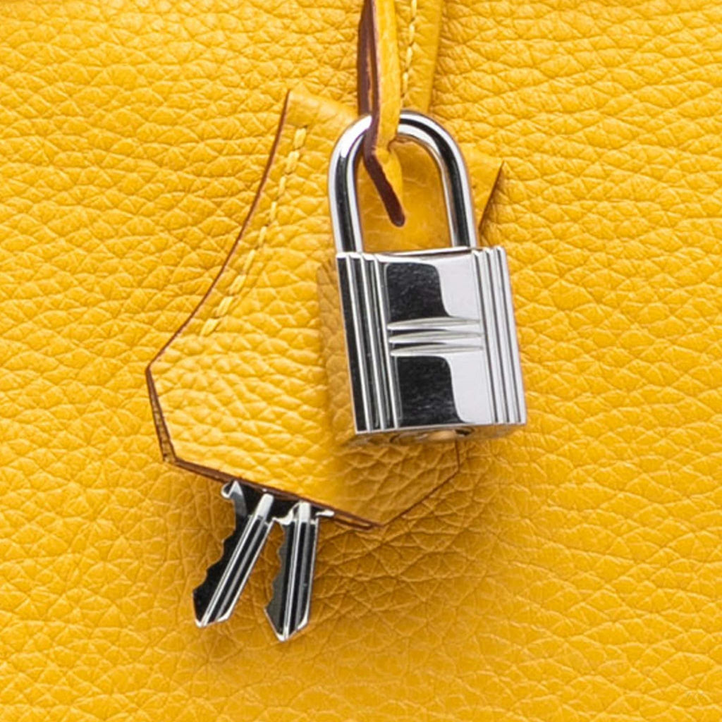 Second hand Hermes Birkin 30 Togo Leather Top - Handle Bag Jaune de Naples - Tabita Bags