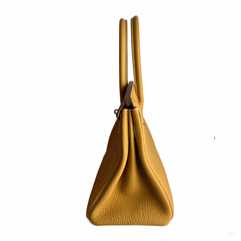 Second hand Hermes Birkin 30 Togo Leather Top - Handle Bag Natural Sable - Tabita Bags