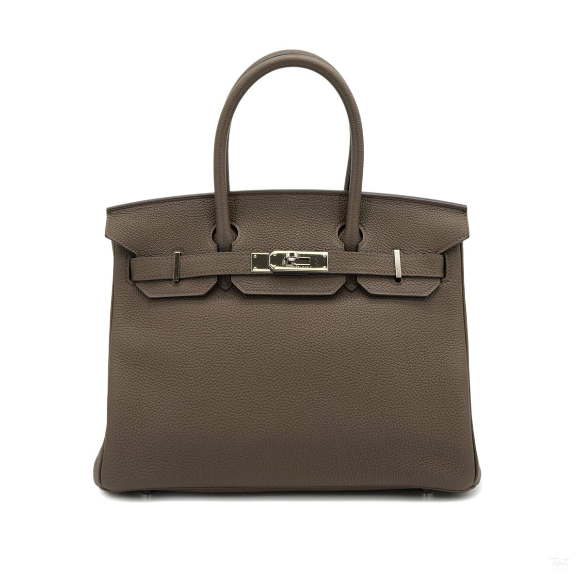 Second hand Hermes Birkin 30 Togo Leather Top-handle Bag Taupe - Tabita Bags