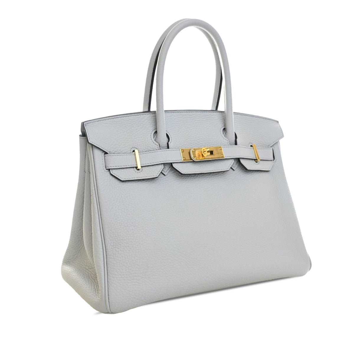 Second hand Hermes Birkin 30 Togo Leather Top-handle Handbag Blue - Tabita Bags