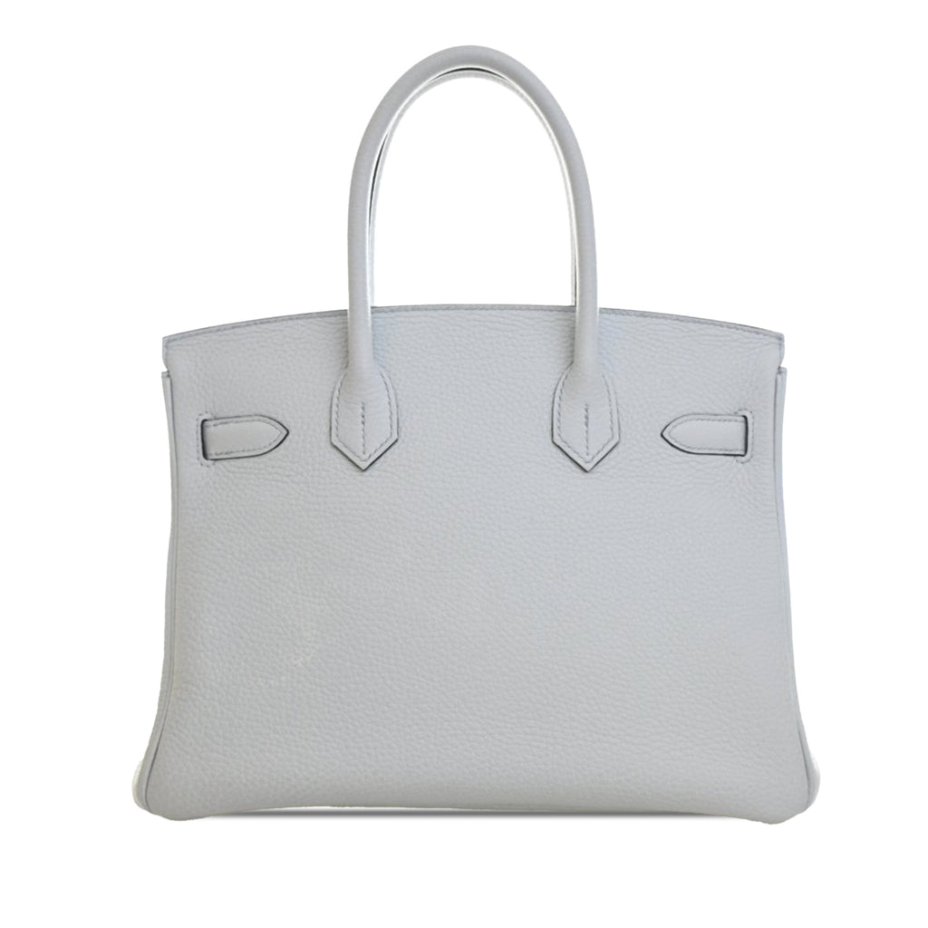 Second hand Hermes Birkin 30 Togo Leather Top-handle Handbag Blue - Tabita Bags