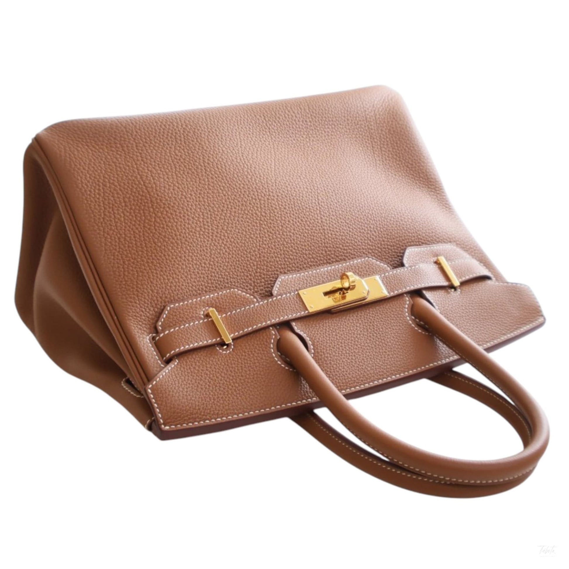 Second hand Hermes Birkin 30 Togo Leather Top - Handle Handbag Gold - Tabita Bags