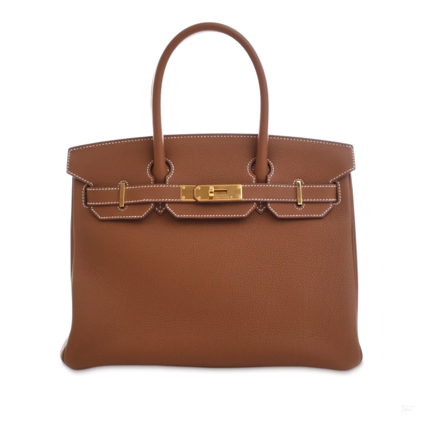 Second hand Hermes Birkin 30 Togo Leather Top - Handle Handbag Gold - Tabita Bags