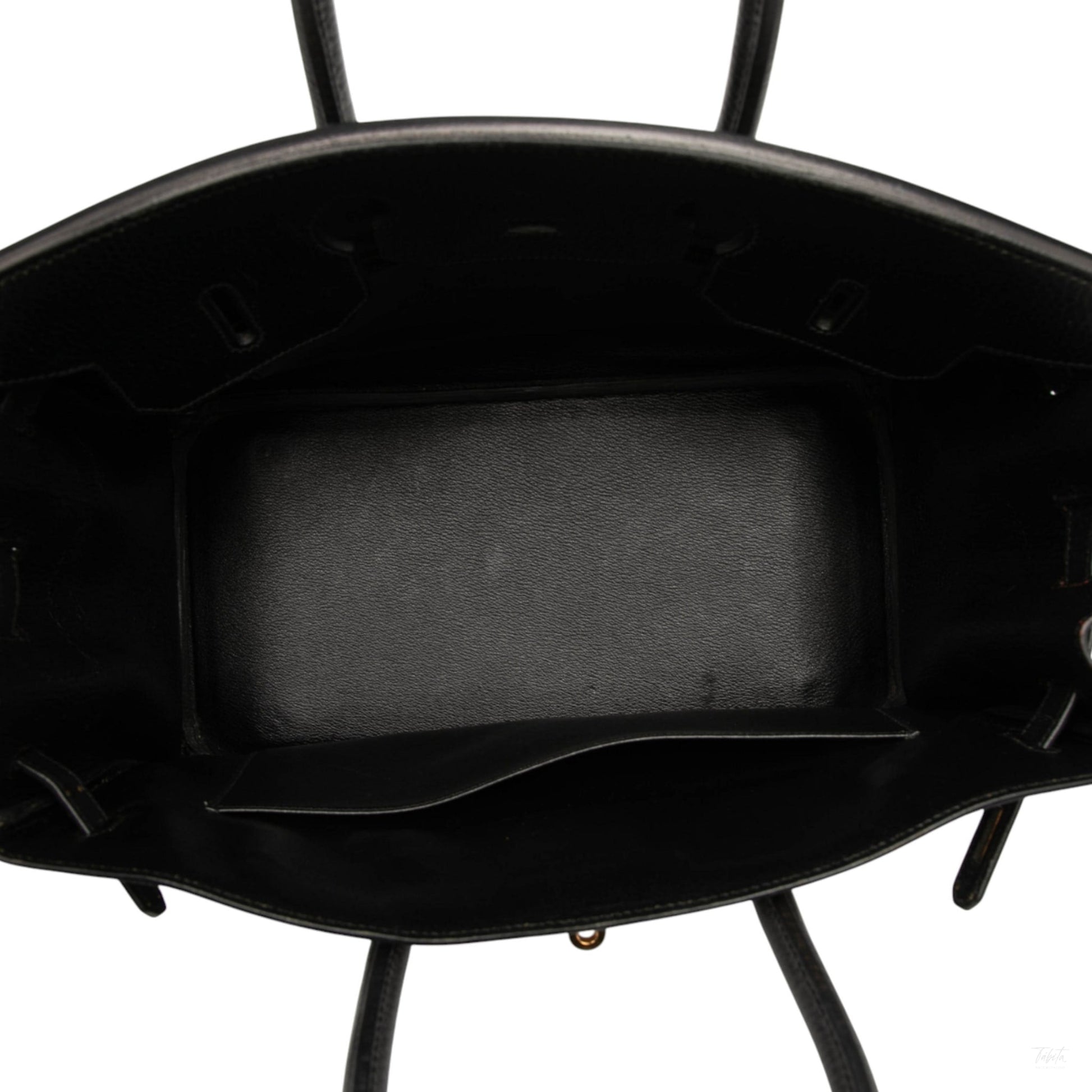 Second hand Hermes Birkin 35 Ardennes Leather Top - handle Handbag Noir - Tabita Bags