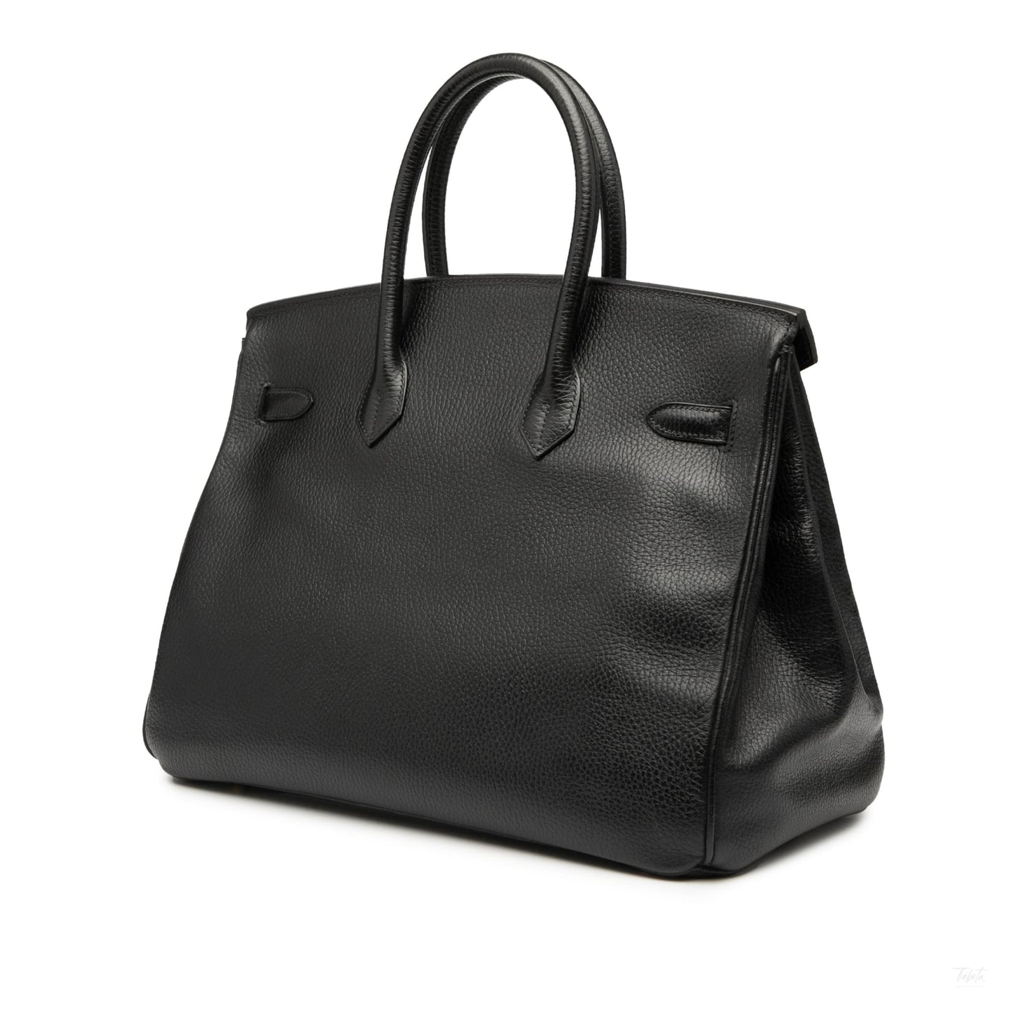 Second hand Hermes Birkin 35 Ardennes Leather Top - handle Handbag Noir - Tabita Bags