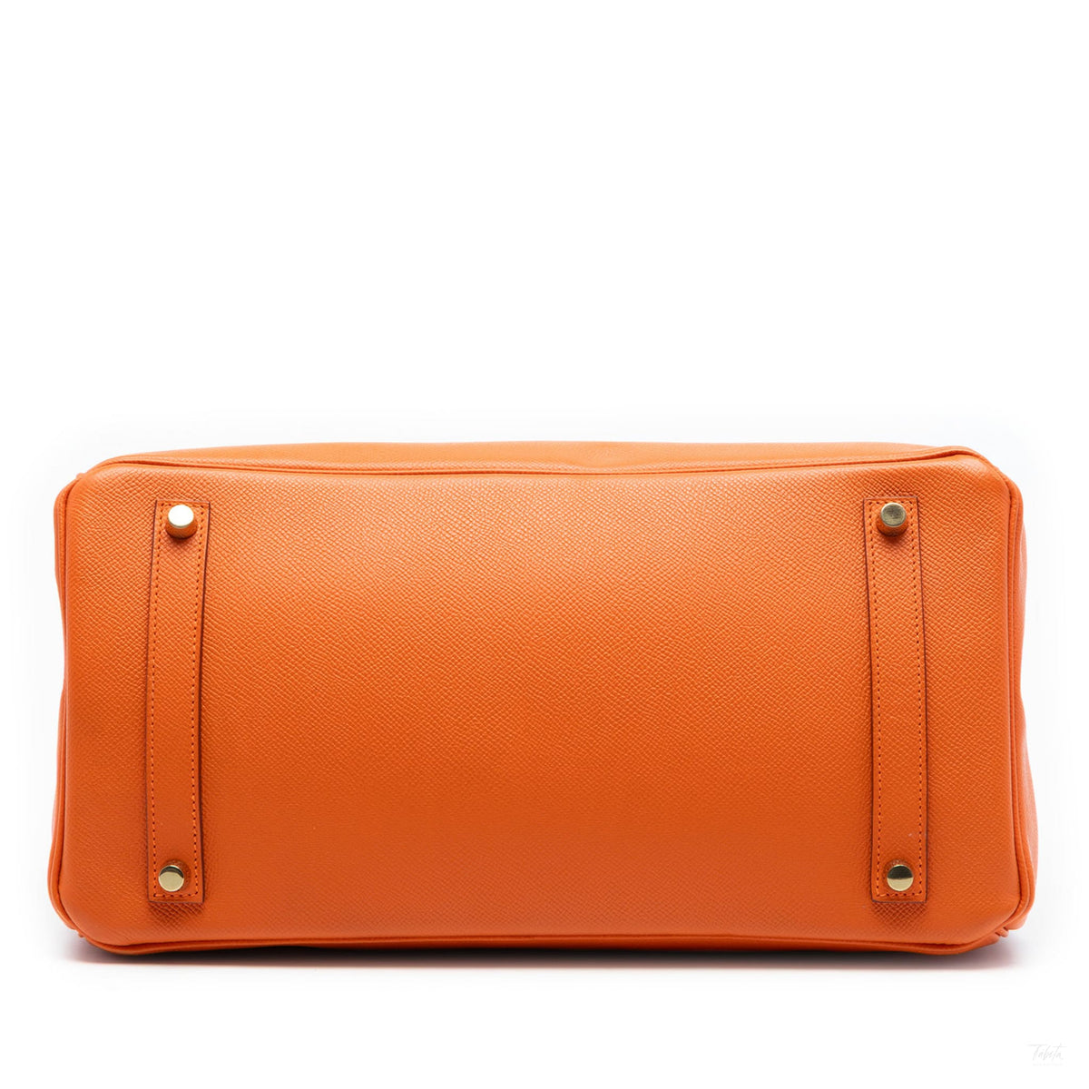 Second hand Hermes Birkin 35 Epsom Leather Top - handle Handbag Orange - Tabita Bags