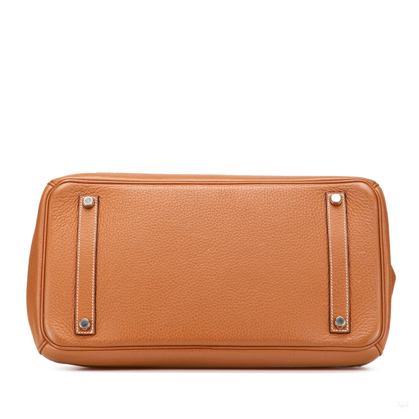 Second hand Hermes Birkin 35 Taurillon Clemence Leather Top - handle Bag Gold - Tabita Bags