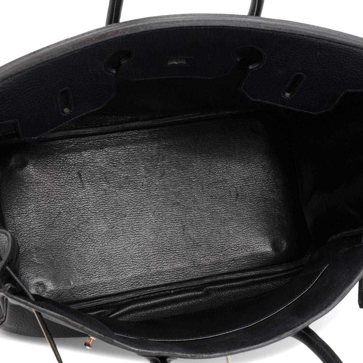 Second hand Hermes Birkin 35 Taurillon Clemence Leather Top-handle Handbag Black - Tabita Bags