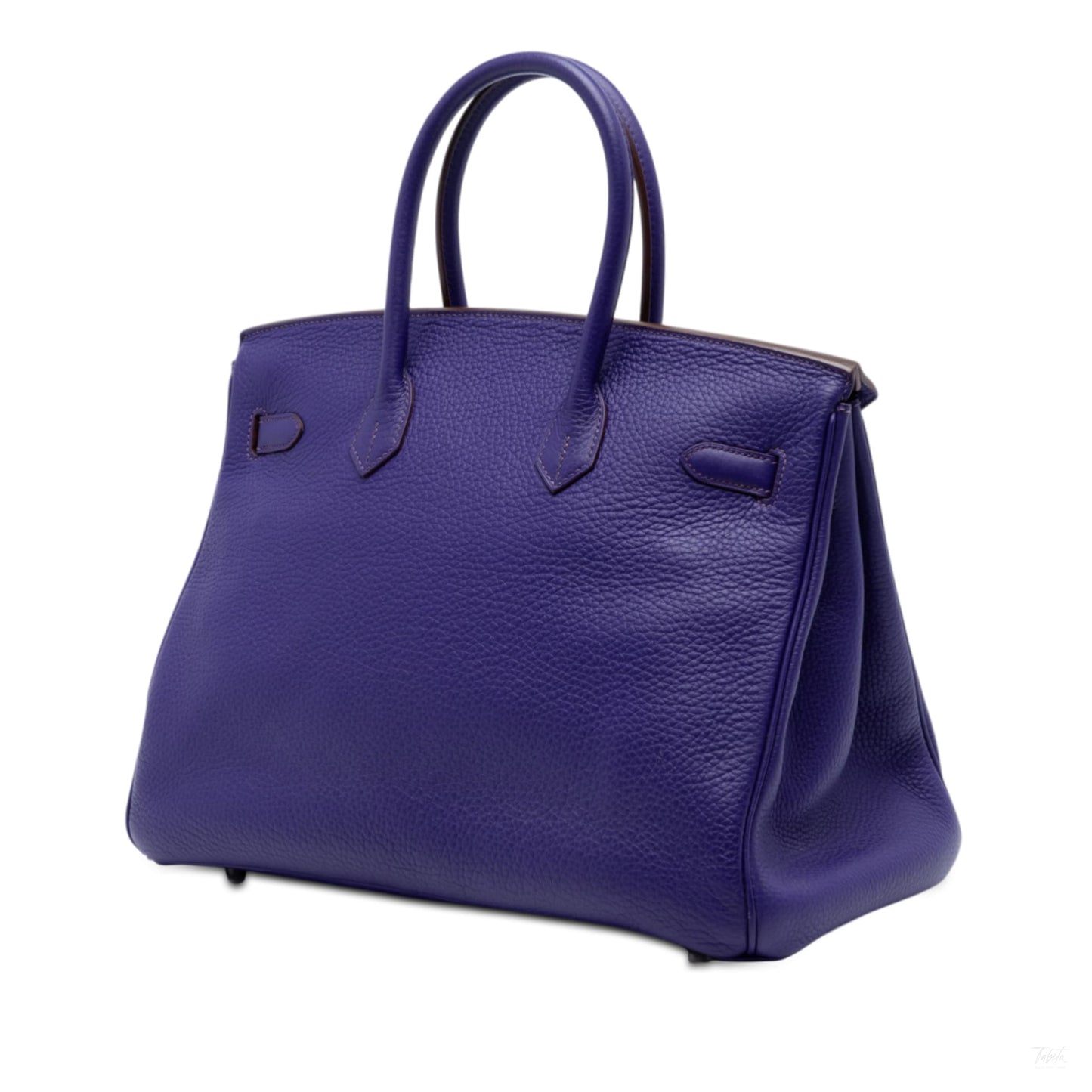 Second hand Hermes Birkin 35 Taurillon Clemence Leather Top - handle Handbag Iris - Tabita Bags