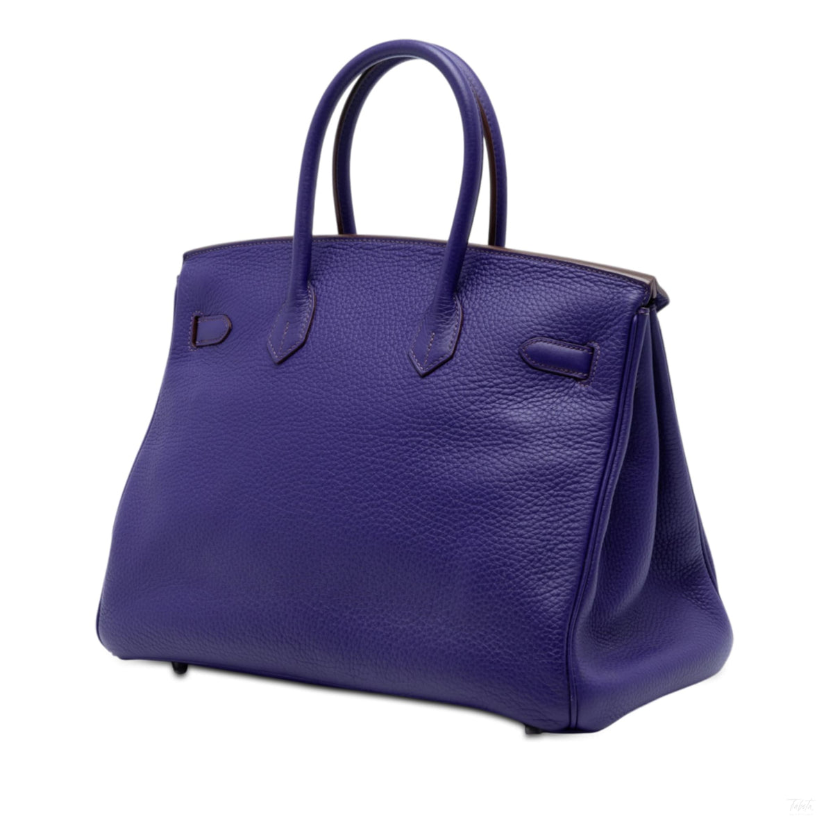Second hand Hermes Birkin 35 Taurillon Clemence Leather Top - handle Handbag Iris - Tabita Bags