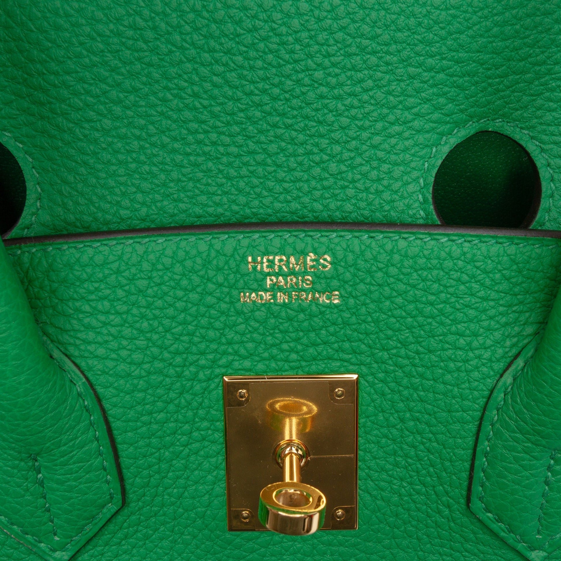 Second hand Hermes Birkin 35 Togo Leather Top - handle Bag Bambou - Tabita Bags