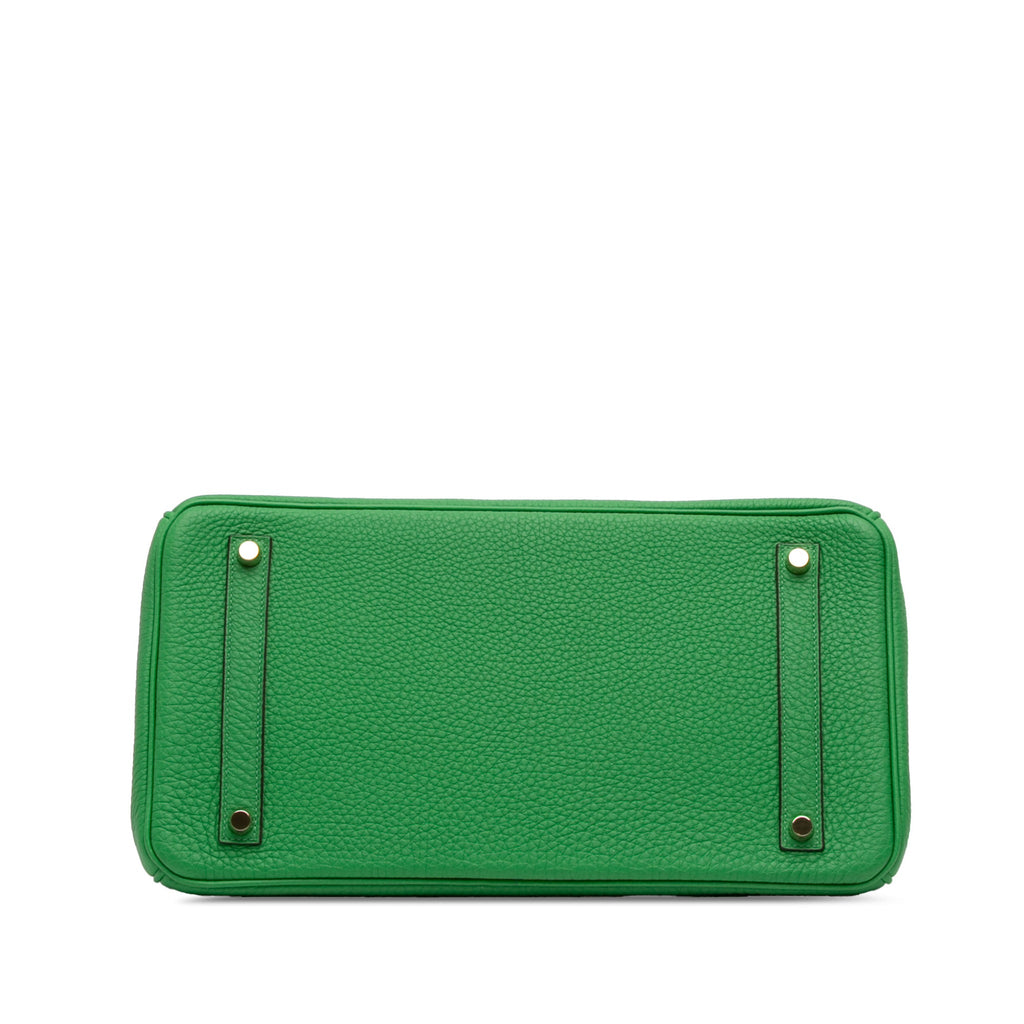 Second hand Hermes Birkin 35 Togo Leather Top - handle Bag Bambou - Tabita Bags