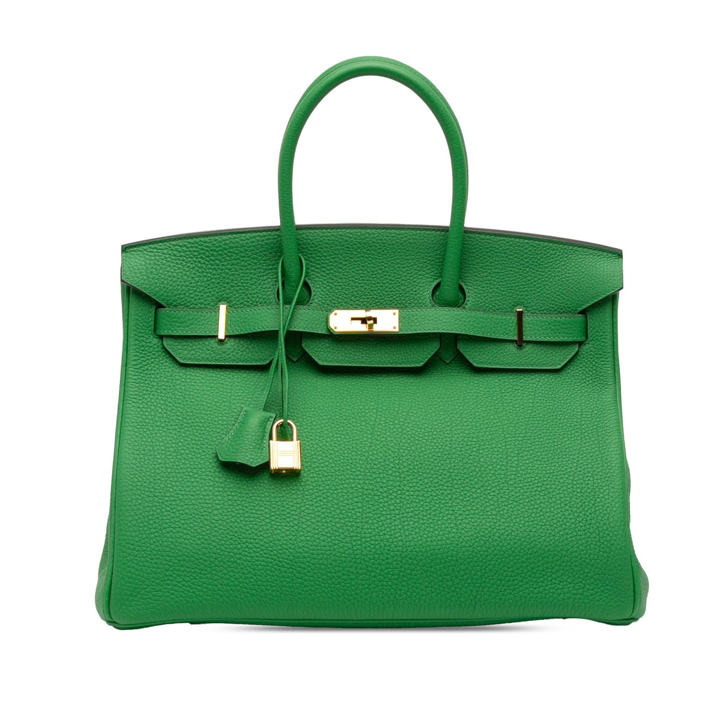 Second hand Hermes Birkin 35 Togo Leather Top - handle Bag Bambou - Tabita Bags
