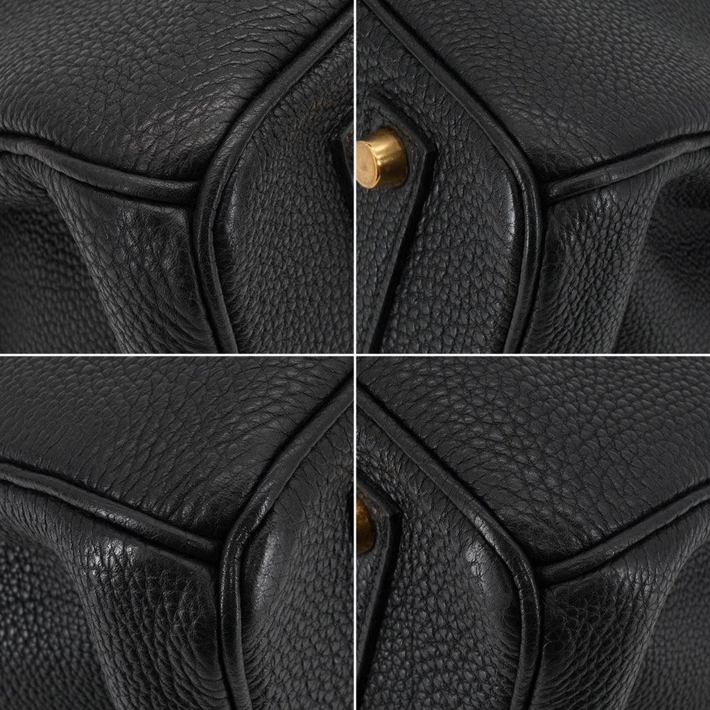 Second hand Hermes Birkin 35 Togo Leather Top-handle Bag Black - Tabita Bags