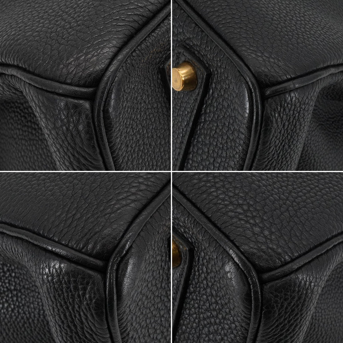 Second hand Hermes Birkin 35 Togo Leather Top-handle Bag Black - Tabita Bags