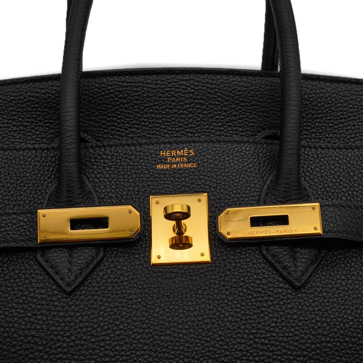 Second hand Hermes Birkin 35 Togo Leather Top-handle Bag Black - Tabita Bags