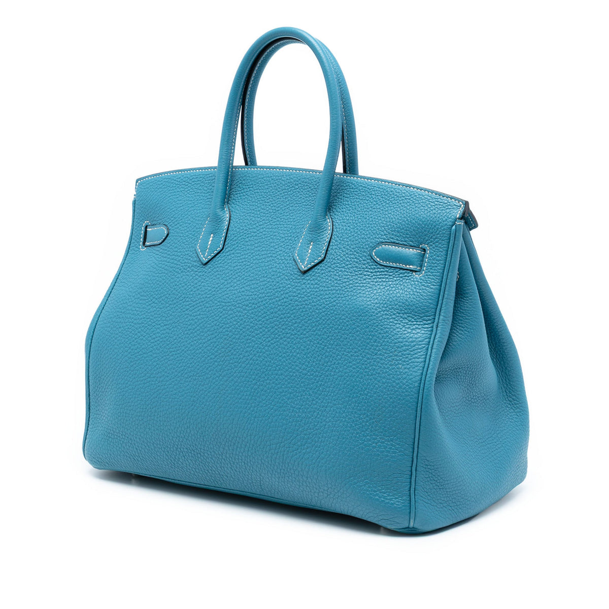 Second hand Hermes Birkin 35 Togo Leather Top - handle Bag Blue Jean - Tabita Bags