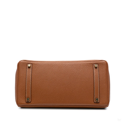 Second hand Hermes Birkin 35 Togo Leather Top - Handle Bag Gold - Tabita Bags