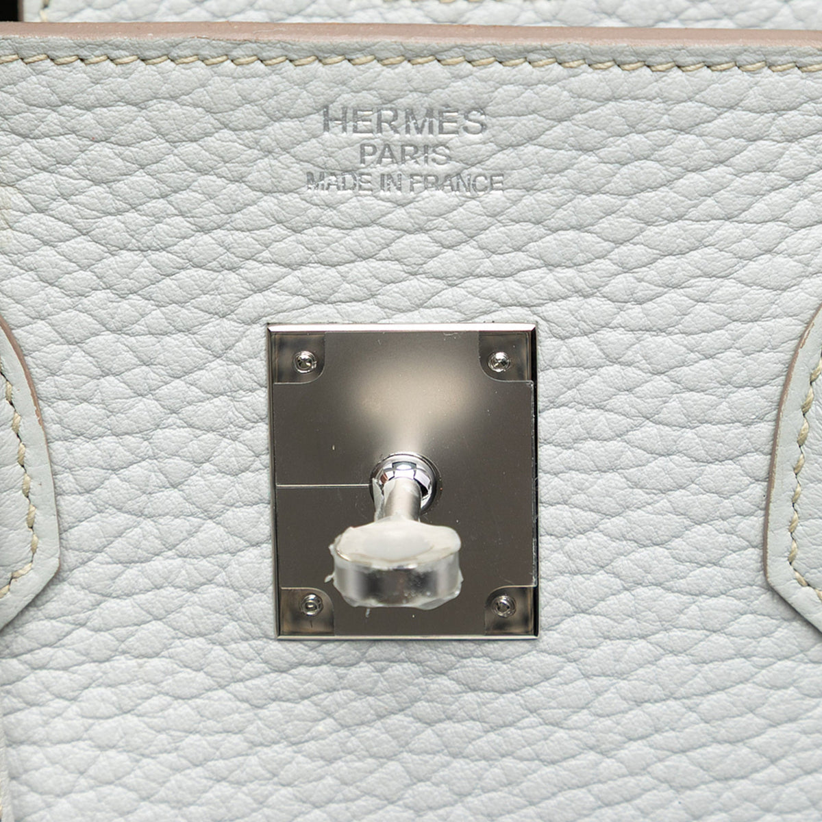 Second hand Hermes Birkin 35 Togo Leather Top - handle Bag Gris Pale - Tabita Bags