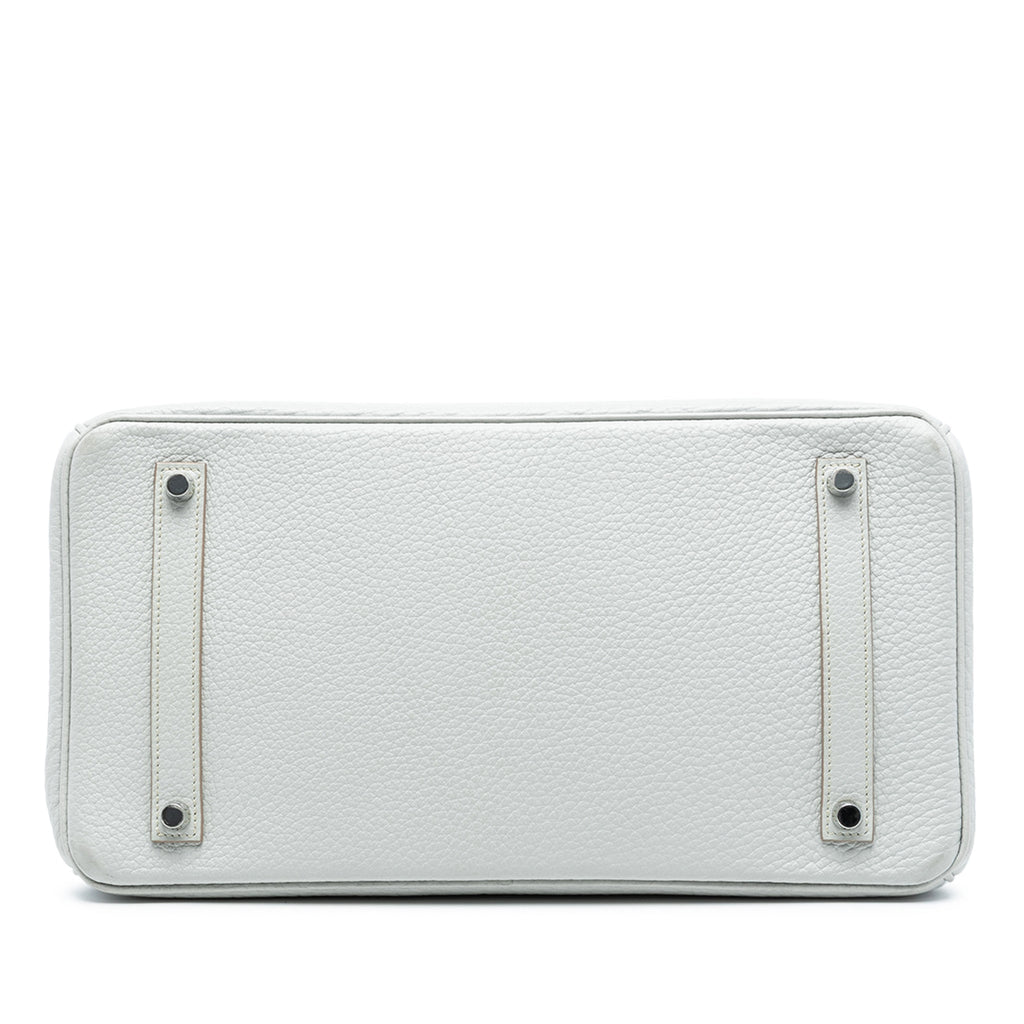 Second hand Hermes Birkin 35 Togo Leather Top - handle Bag Gris Pale - Tabita Bags