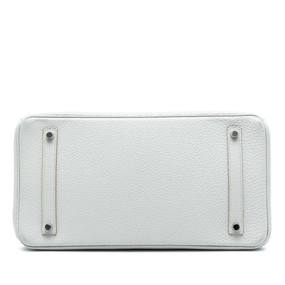 Second hand Hermes Birkin 35 Togo Leather Top - handle Bag Gris Pale - Tabita Bags