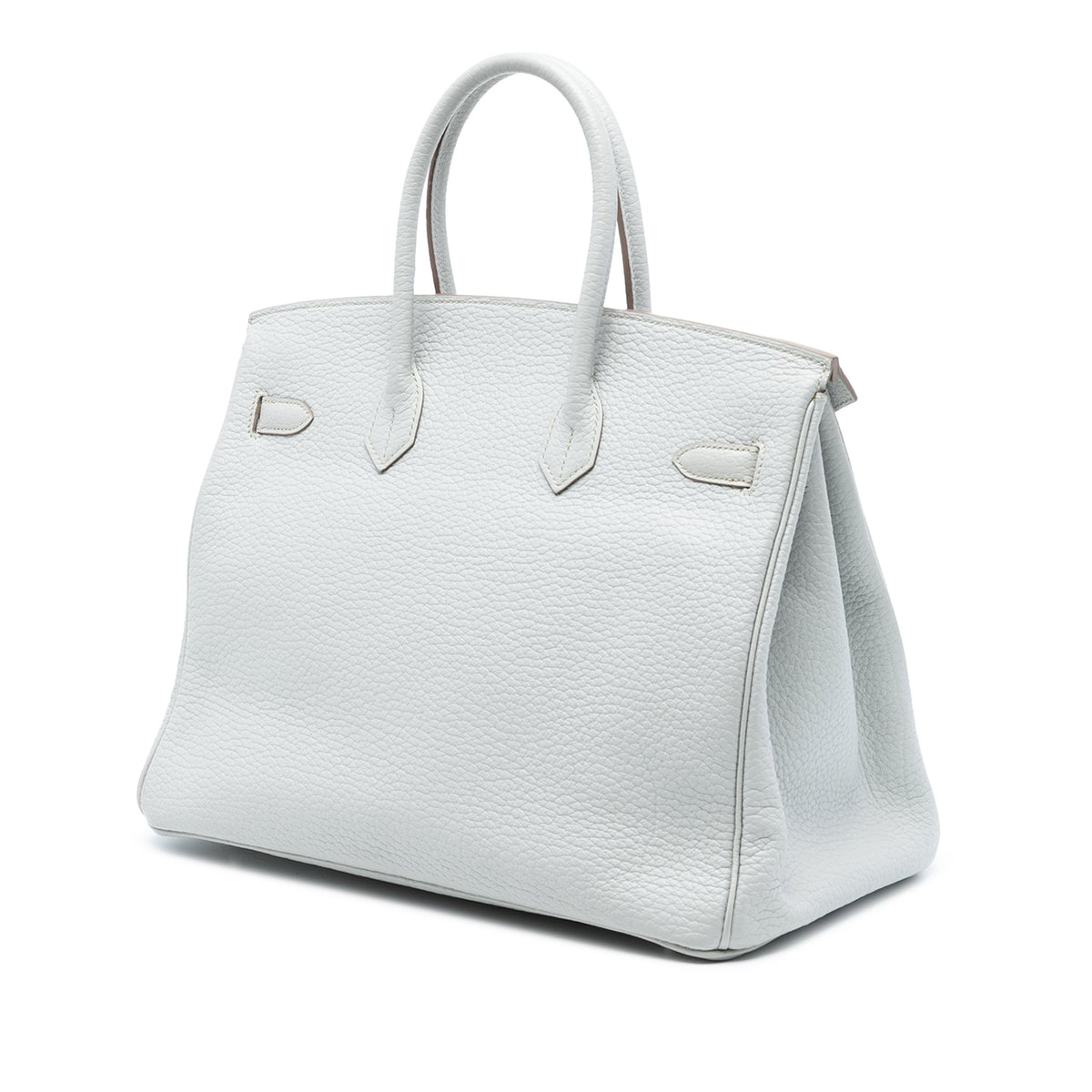 Second hand Hermes Birkin 35 Togo Leather Top - handle Bag Gris Pale - Tabita Bags
