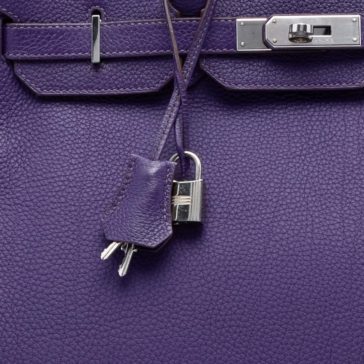 Second hand Hermes Birkin 35 Togo Leather Top - handle Bag Iris - Tabita Bags