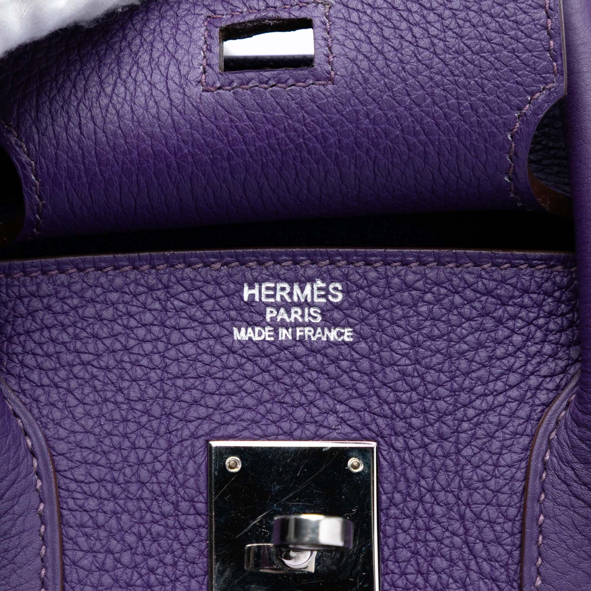 Second hand Hermes Birkin 35 Togo Leather Top - handle Bag Iris - Tabita Bags