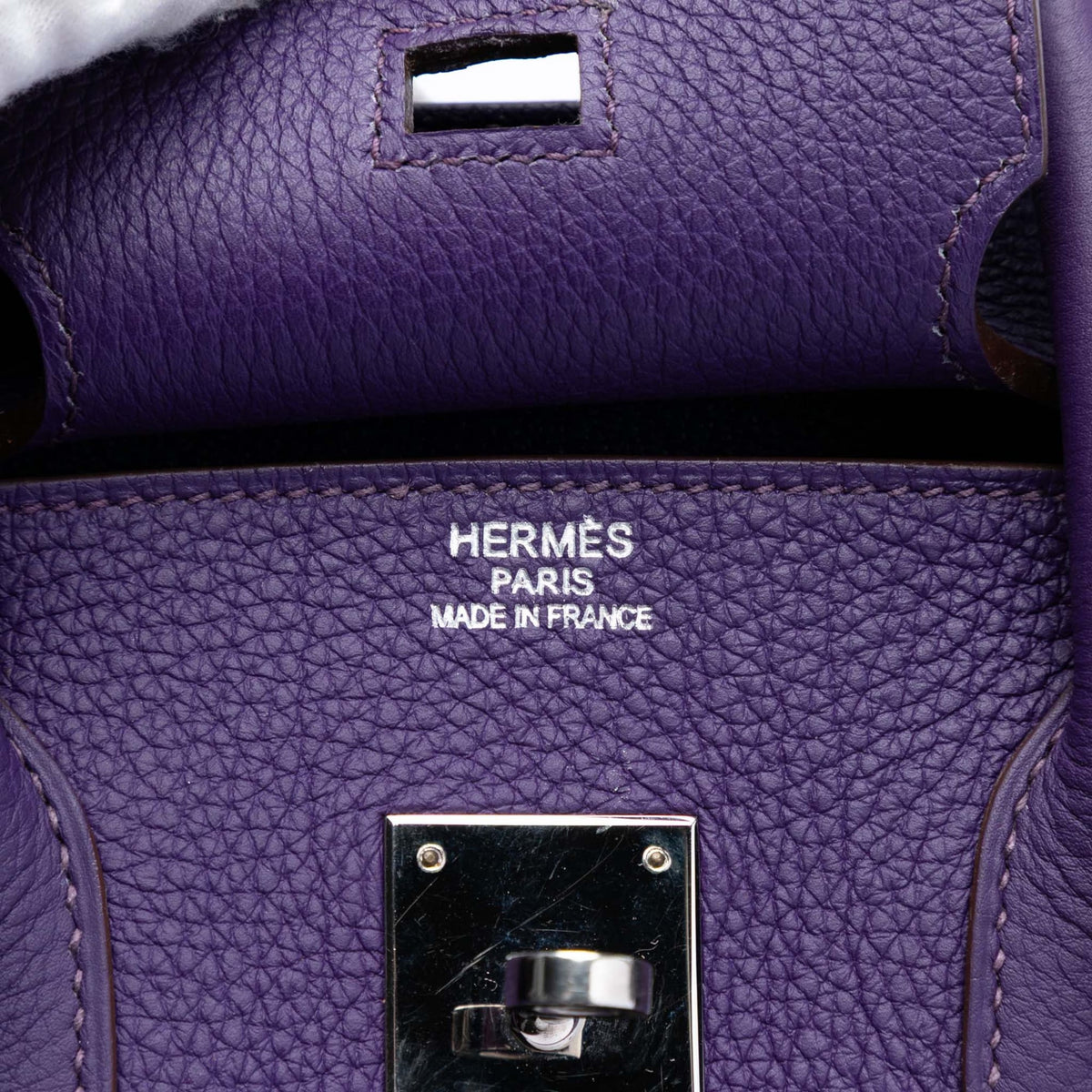 Second hand Hermes Birkin 35 Togo Leather Top - handle Bag Iris - Tabita Bags