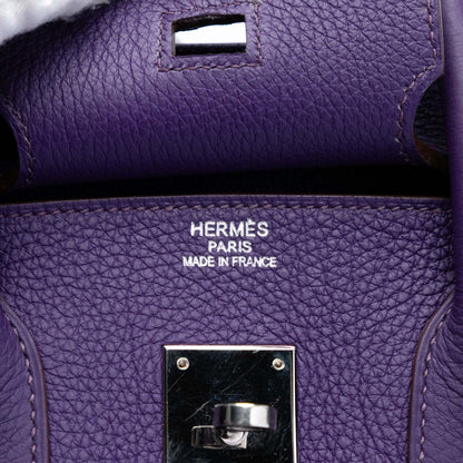 Second hand Hermes Birkin 35 Togo Leather Top - handle Bag Iris - Tabita Bags