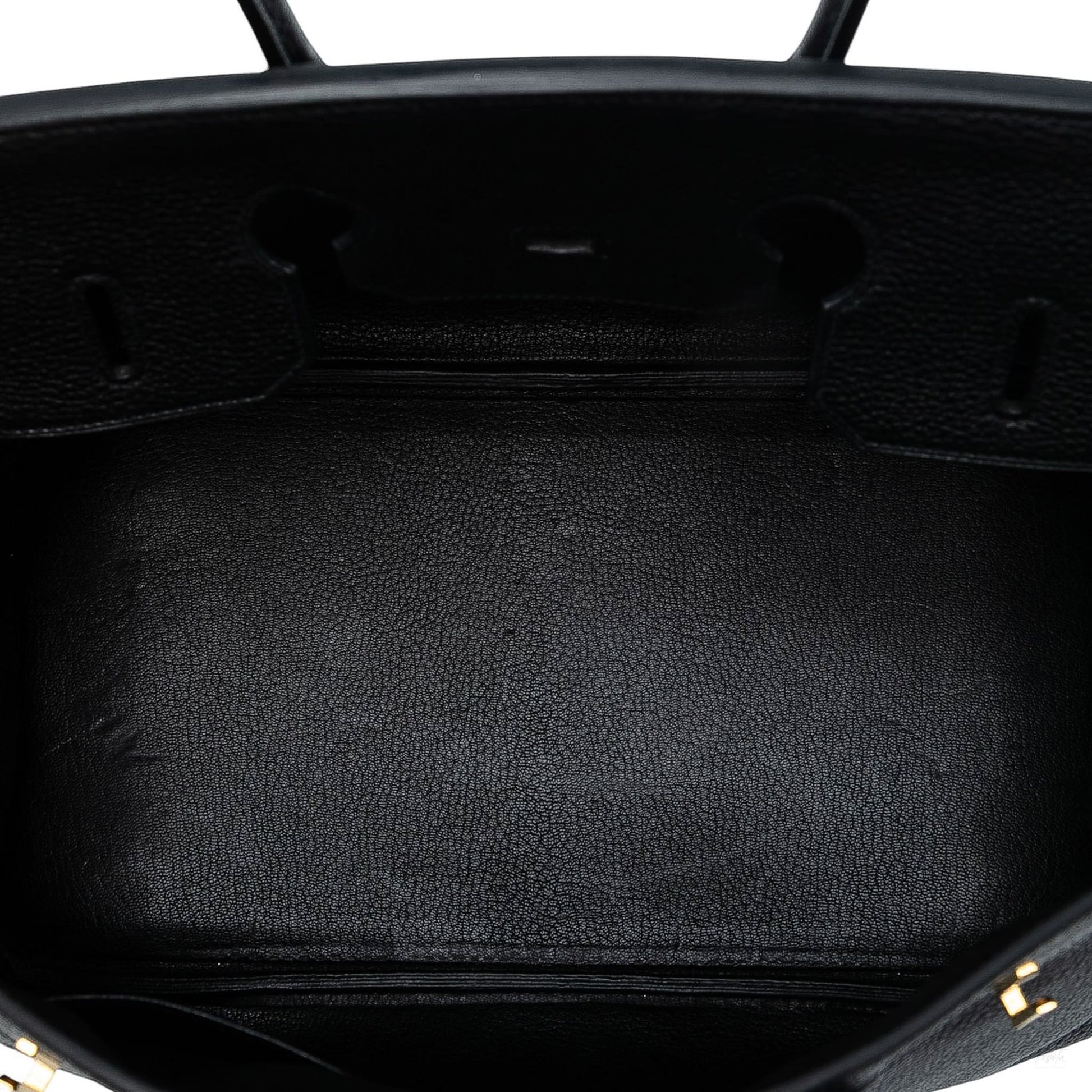 Second hand Hermes Birkin 35 Togo Leather Top - handle Bag Noir - Tabita Bags