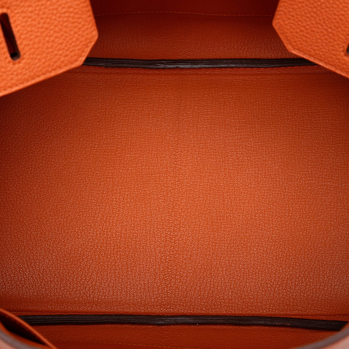 Second hand Hermes Birkin 35 Togo Leather Top - Handle Bag Orange - Tabita Bags