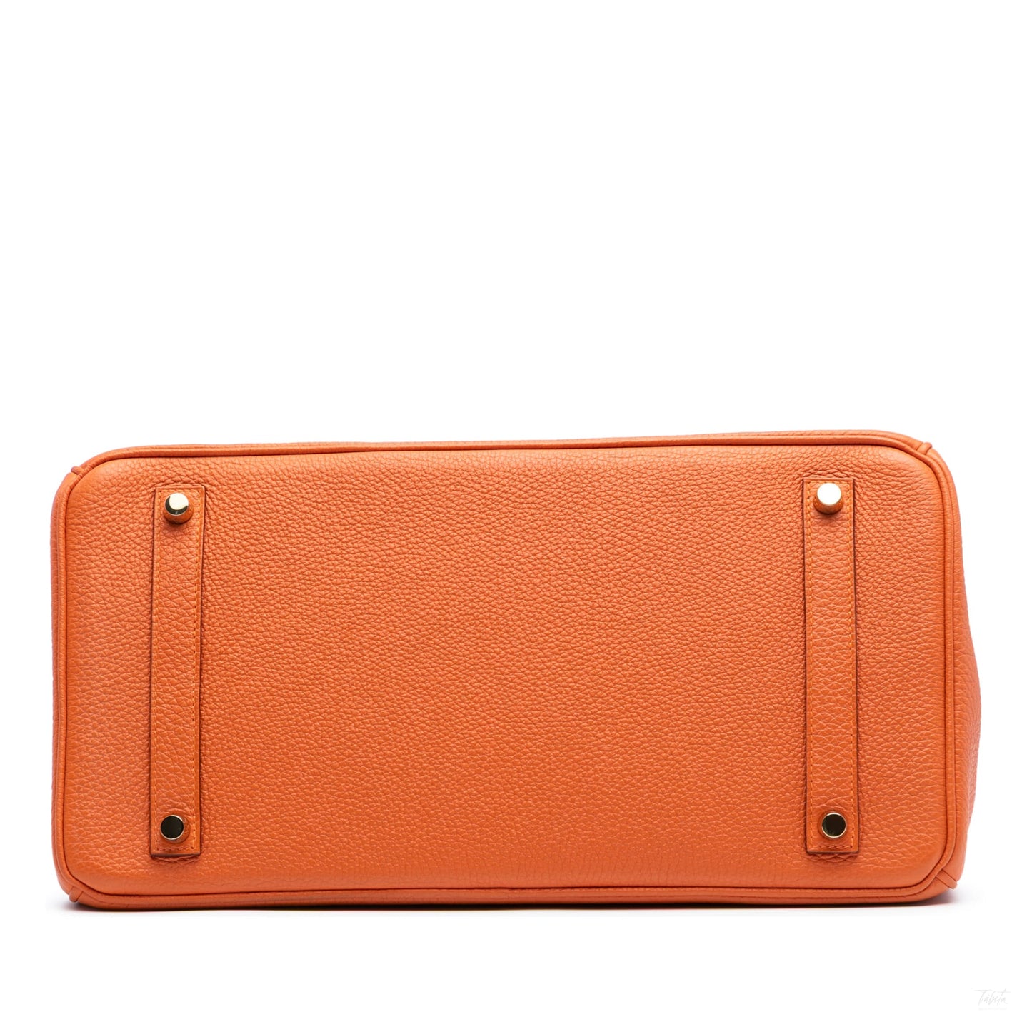 Second hand Hermes Birkin 35 Togo Leather Top - Handle Bag Orange - Tabita Bags