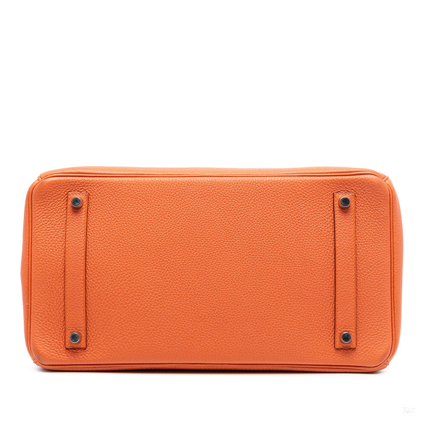 Second hand Hermes Birkin 35 Togo Leather Top - Handle Bag Orange - Tabita Bags