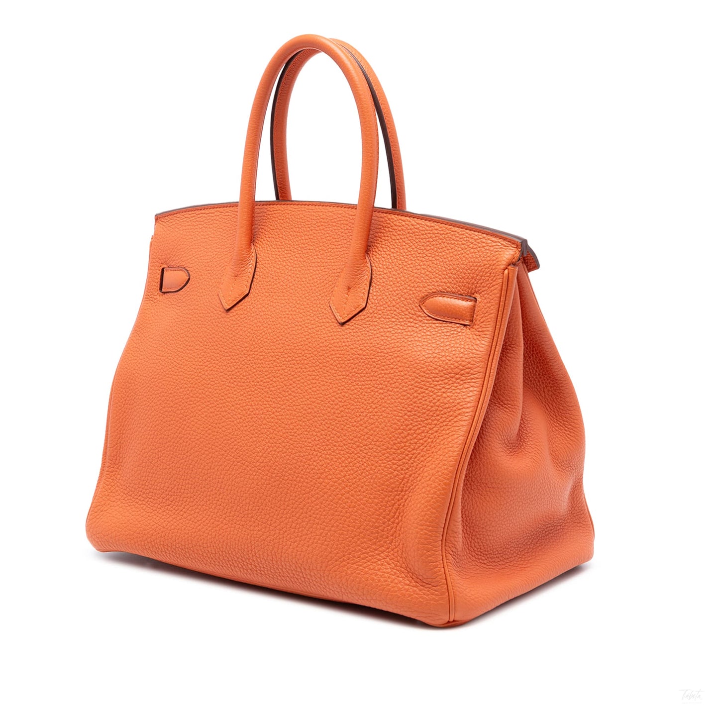Second hand Hermes Birkin 35 Togo Leather Top - Handle Bag Orange - Tabita Bags