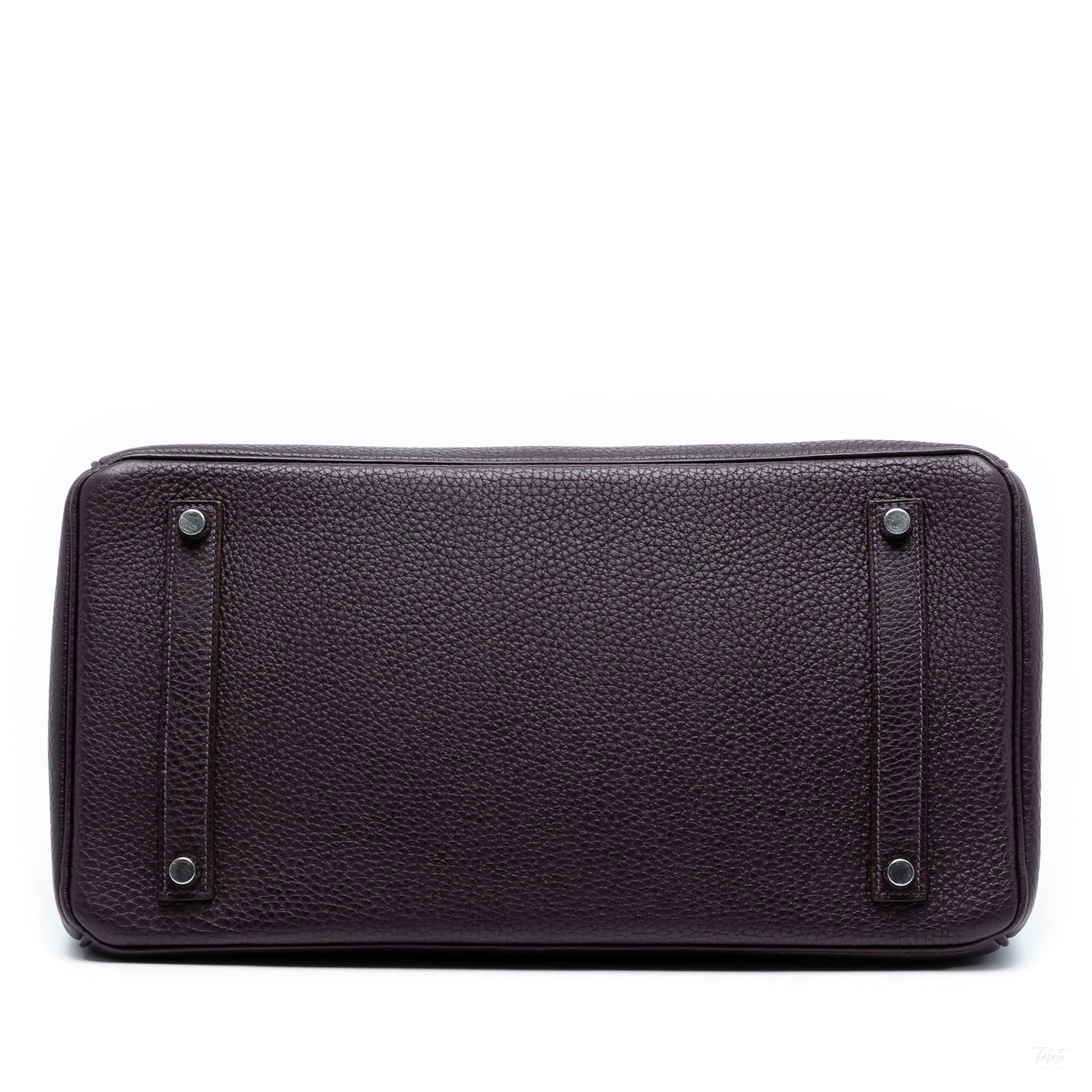 Second hand Hermes Birkin 35 Togo Leather Top - Handle Bag Raisin - Tabita Bags